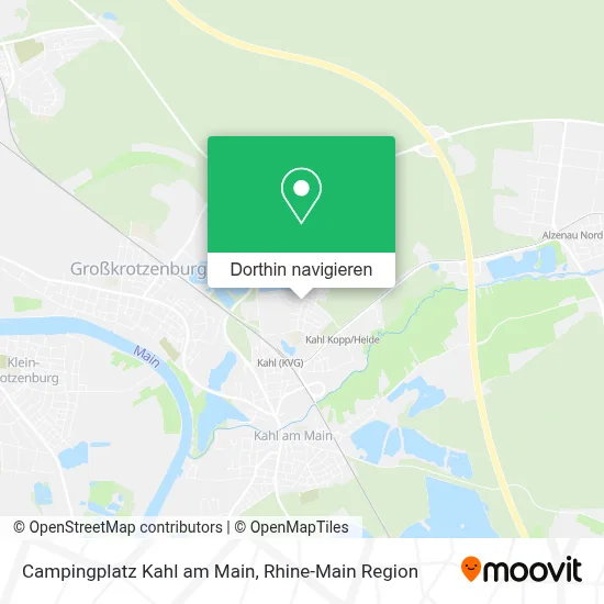 Wie komme ich mit Bahn oder Bus nach Campingplatz Kahl am Main in  Aschaffenburg?