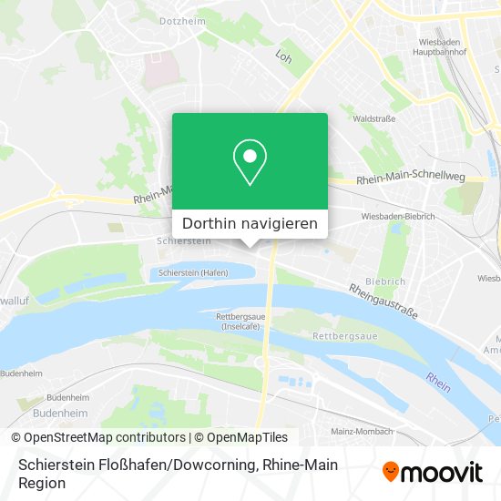 Schierstein Floßhafen / Dowcorning Karte