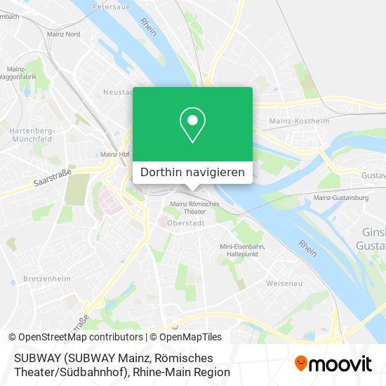 SUBWAY (SUBWAY Mainz, Römisches Theater / Südbahnhof) Karte