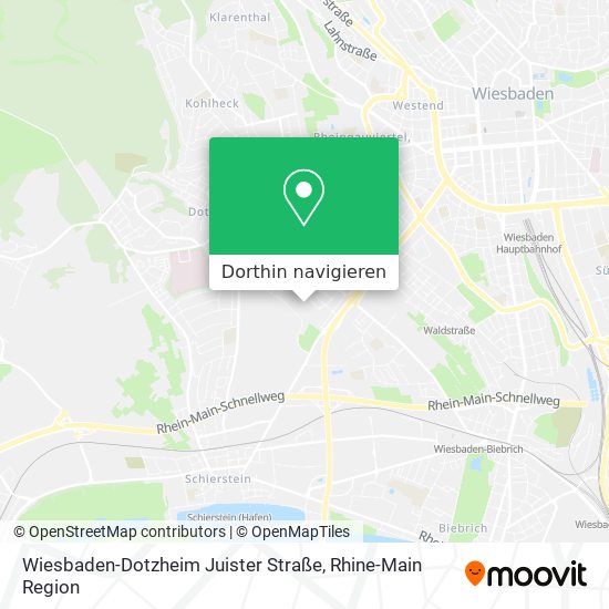 Wiesbaden-Dotzheim Juister Straße Karte