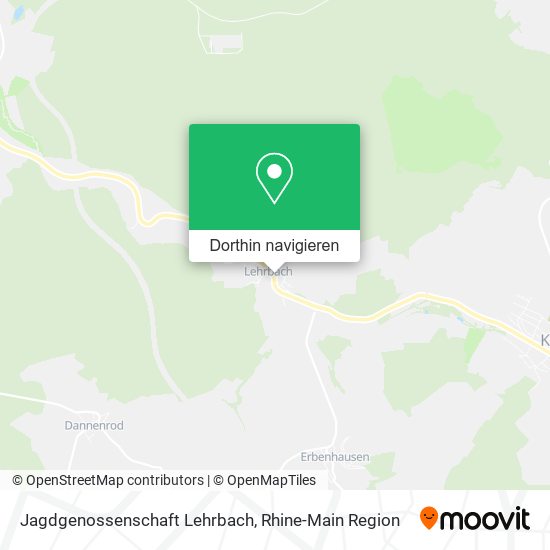 Jagdgenossenschaft Lehrbach Karte