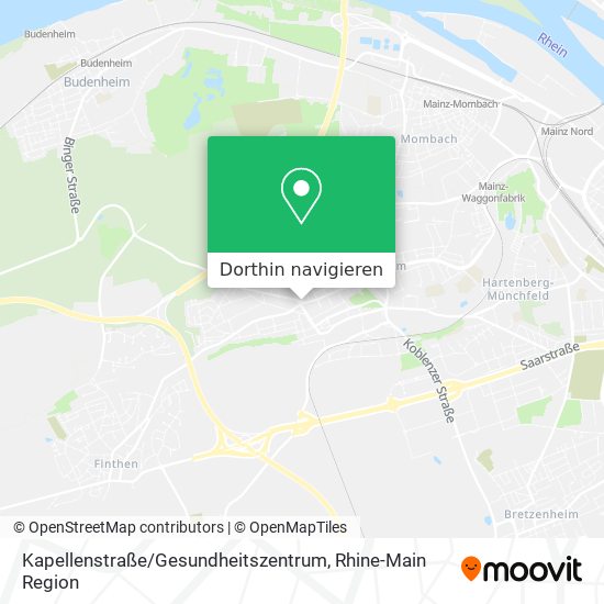 Kapellenstraße / Gesundheitszentrum Karte