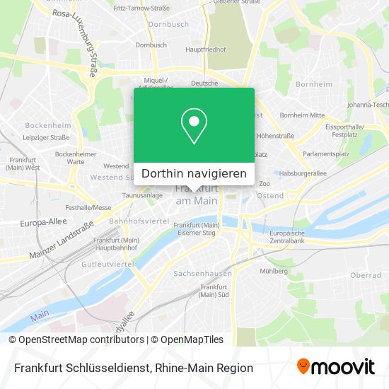 Frankfurt Schlüsseldienst Karte