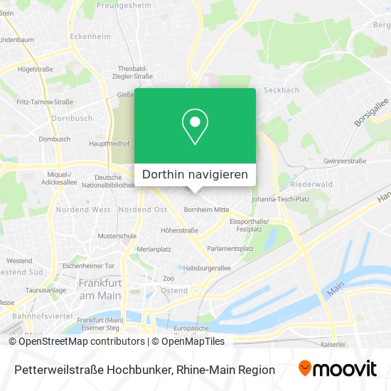 Petterweilstraße Hochbunker Karte