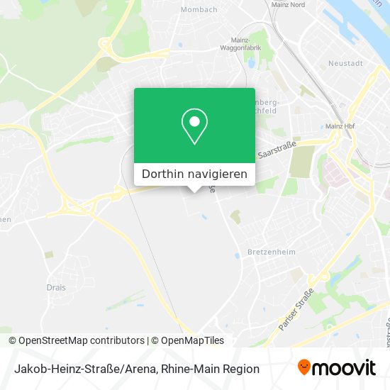 Jakob-Heinz-Straße/Arena Karte