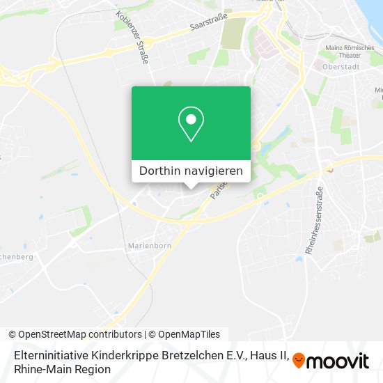 Elterninitiative Kinderkrippe Bretzelchen E.V., Haus II Karte