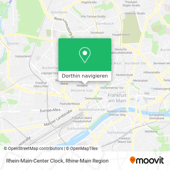 Rhein-Main-Center Clock Karte