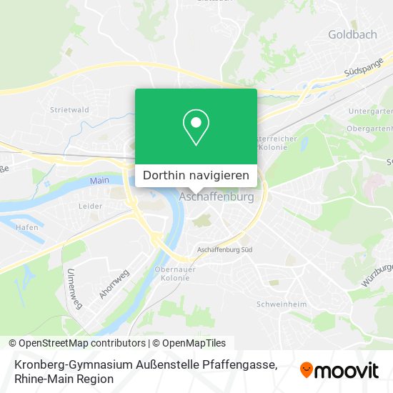 Kronberg-Gymnasium Außenstelle Pfaffengasse Karte