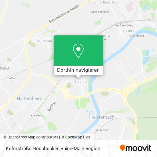 Küferstraße Hochbunker Karte