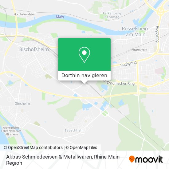 Akbas Schmiedeeisen & Metallwaren Karte
