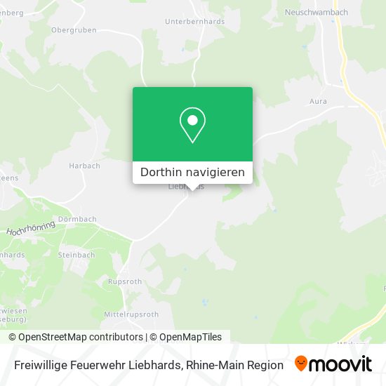 Freiwillige Feuerwehr Liebhards Karte