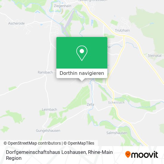 Dorfgemeinschaftshaus Loshausen Karte