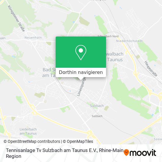 Tennisanlage Tv Sulzbach am Taunus E.V. Karte