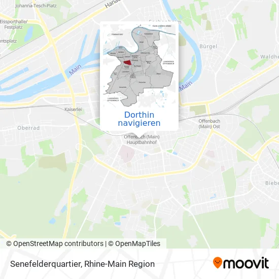 Senefelderquartier Karte