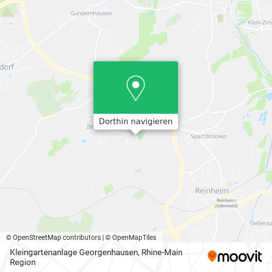 Kleingartenanlage Georgenhausen Karte