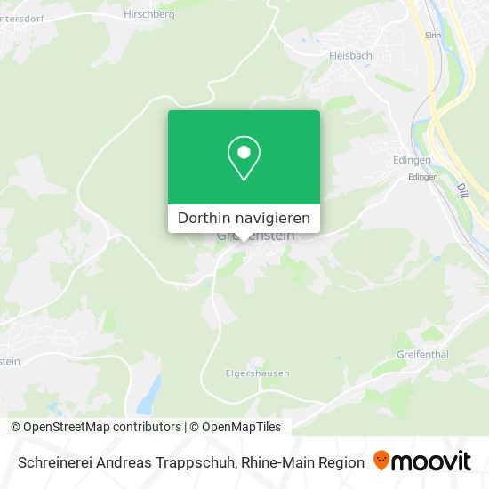 Schreinerei Andreas Trappschuh Karte