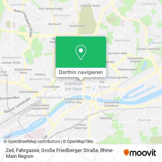Zeil, Fahrgasse, Große Friedberger Straße Karte