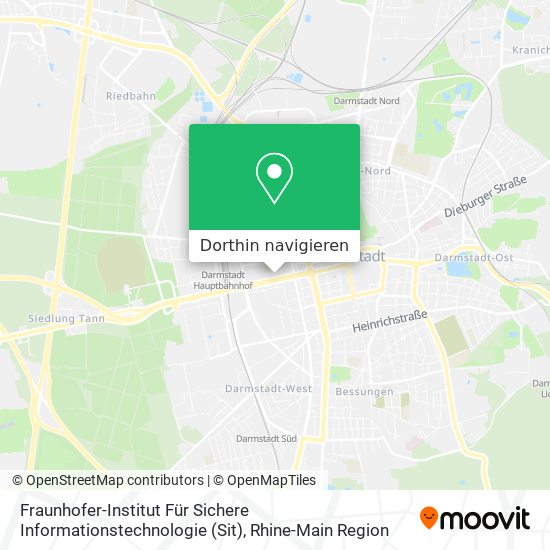 Fraunhofer-Institut Für Sichere Informationstechnologie (Sit) Karte