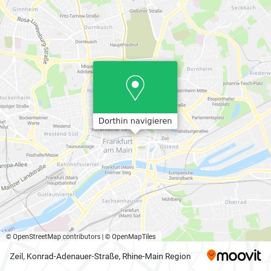 Zeil, Konrad-Adenauer-Straße Karte