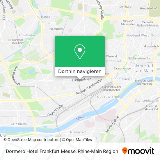 Dormero Hotel Frankfurt Messe Karte