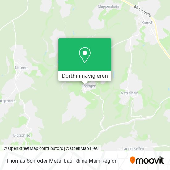 Thomas Schröder Metallbau Karte