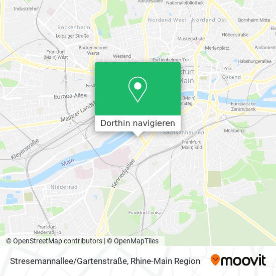 Stresemannallee/Gartenstraße Karte