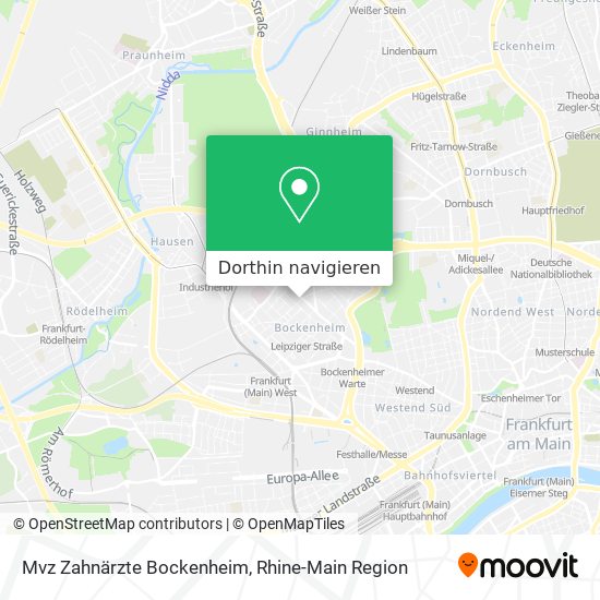 Mvz Zahnärzte Bockenheim Karte