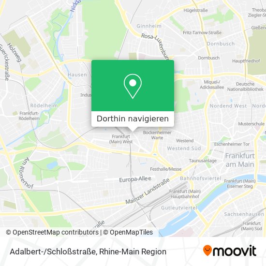 Adalbert-/Schloßstraße Karte