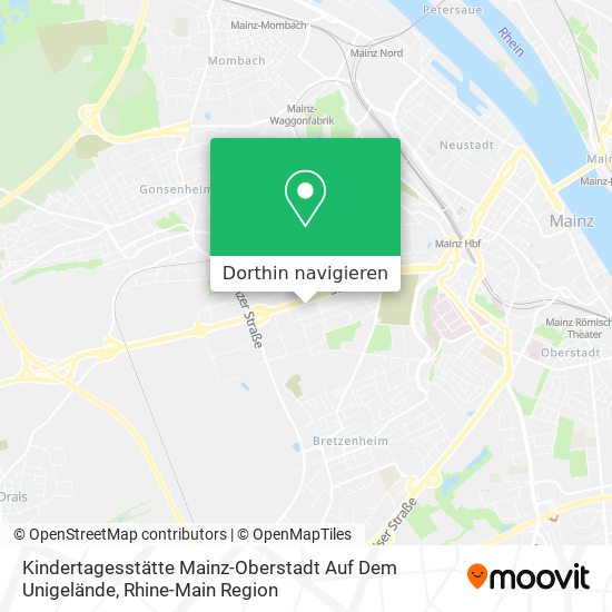 Kindertagesstätte Mainz-Oberstadt Auf Dem Unigelände Karte