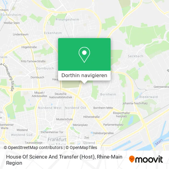 House Of Science And Transfer (Host) Karte