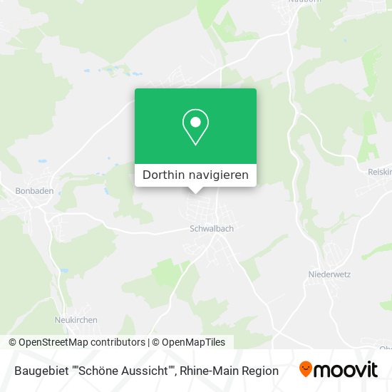 Baugebiet ""Schöne Aussicht"" Karte