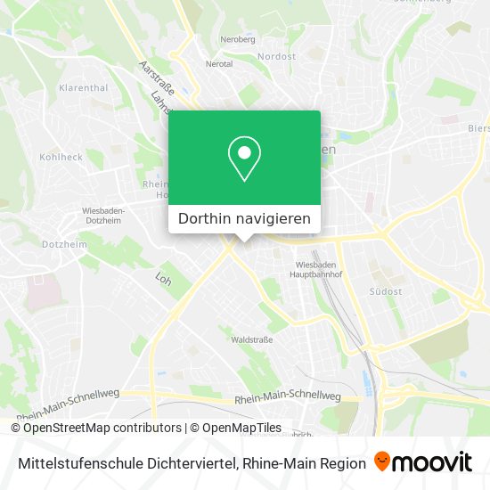 Mittelstufenschule Dichterviertel Karte