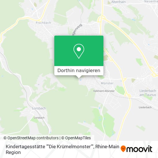 Kindertagesstätte ""Die Krümelmonster"" Karte