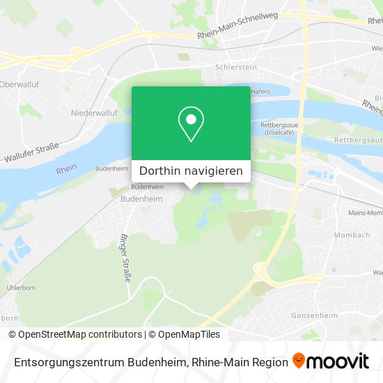 Entsorgungszentrum Budenheim Karte