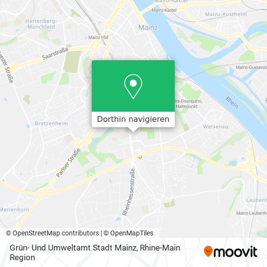 Grün- Und Umweltamt Stadt Mainz Karte