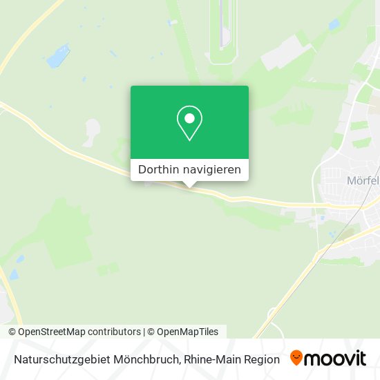 Naturschutzgebiet Mönchbruch Karte