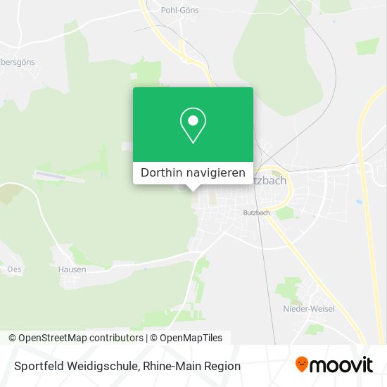 Sportfeld Weidigschule Karte