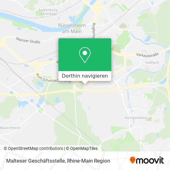 Malteser Geschäftsstelle Karte