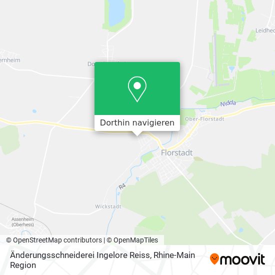 Änderungsschneiderei Ingelore Reiss Karte