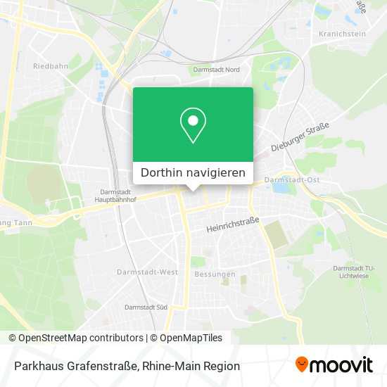 Parkhaus Grafenstraße Karte