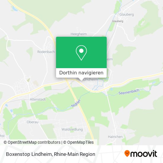 Boxenstop Lindheim Karte