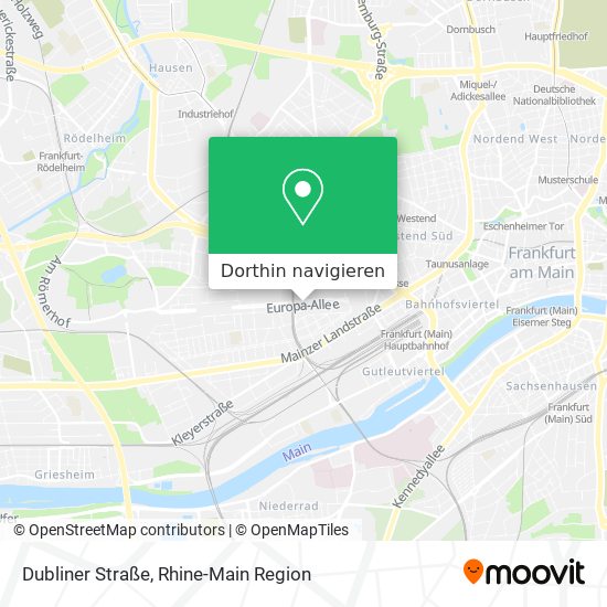 Dubliner Straße Karte