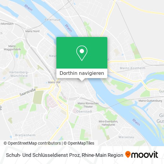 Schuh- Und Schlüsseldienst Proz Karte