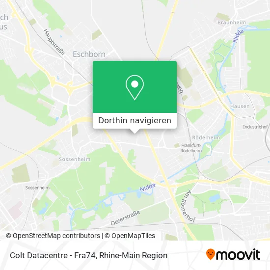 Colt Datacentre - Fra74 Karte