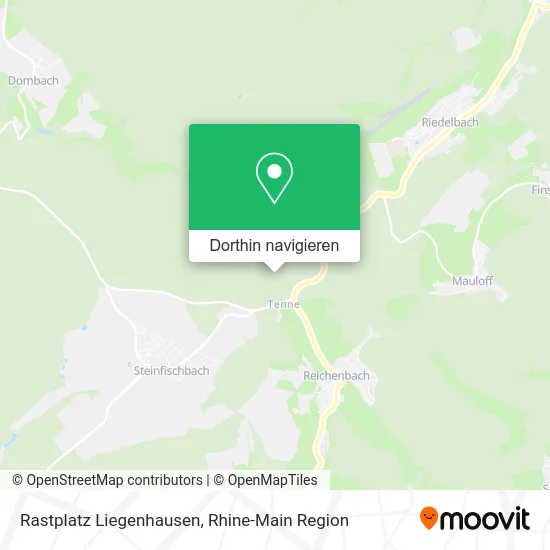 Rastplatz Liegenhausen Karte