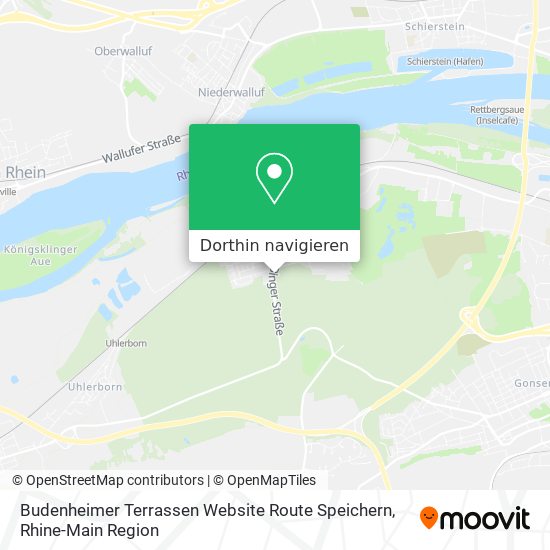 Budenheimer Terrassen Website Route Speichern Karte