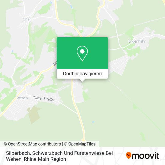 Silberbach, Schwarzbach Und Fürstenwiese Bei Wehen Karte