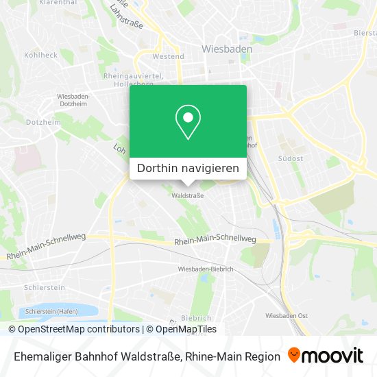 Ehemaliger Bahnhof Waldstraße Karte