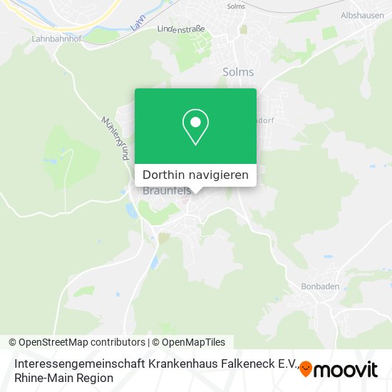 Interessengemeinschaft Krankenhaus Falkeneck E.V. Karte