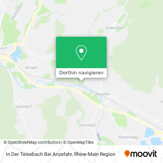 In Der Teisebach Bei Anzefahr Karte